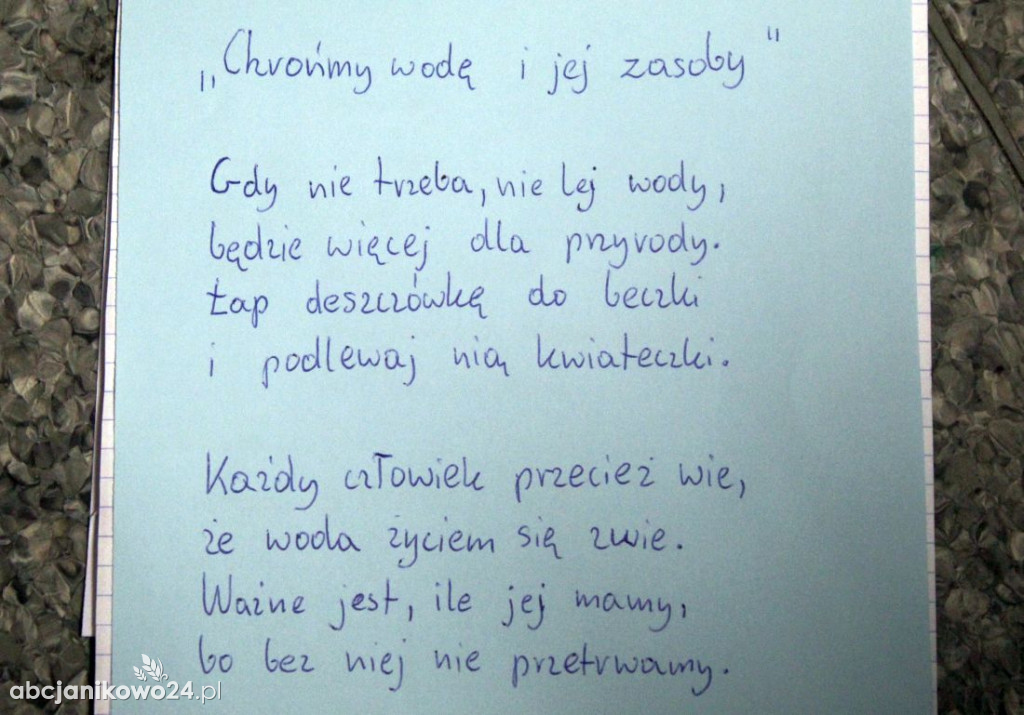 Chcą chronić wodę i jej zasoby.