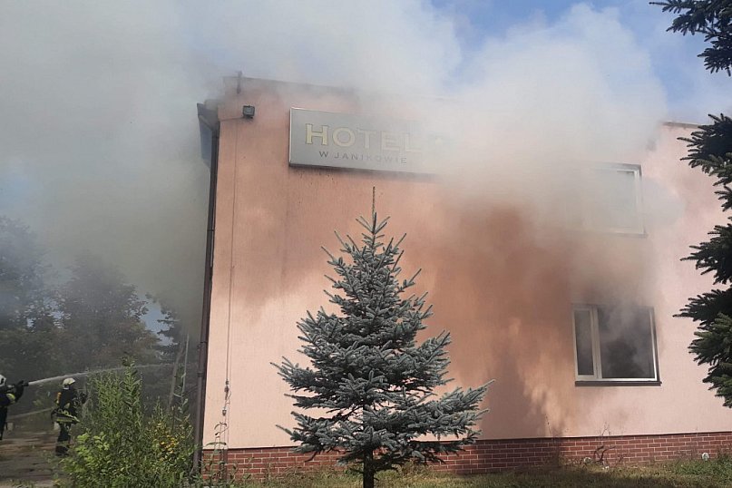 Akcja w byłym hotelu w Janikowie