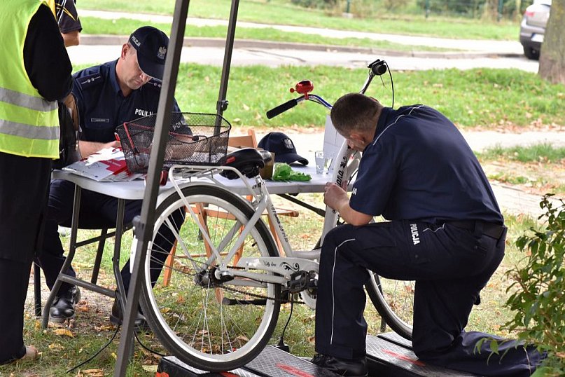 Akcja znakowania rowerów w Janikowie