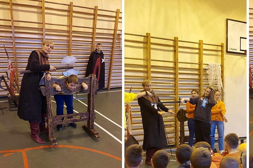 Uczniowie Szkoły Podstawowej w Kołodziejewie przenieśli się do średniowiecza