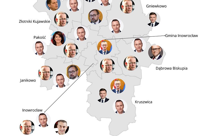 Najczęściej wybierani politycy w gminach powiatu inowrocławskiego [ANALIZA]