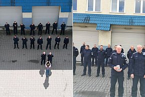 Kruszwiccy i pakoscy policjanci włączyli się w charytatywną akcję na rzecz Ignasia-11138