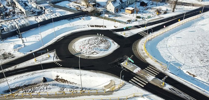 Nowe rondo w Broniewicach oddane do użytku